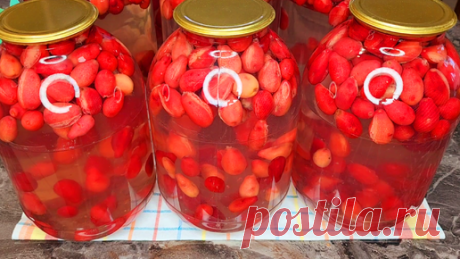 Просто заливаю кипятком. Свекровь научила. Вкусный и ароматный компот из кизила. | Пазанда Замира | Дзен