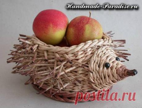 Плетение ежика из газетных трубочек — Сделай сам, идеи для творчества - DIY Ideas