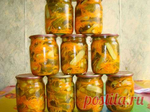 Салат из огурцов 