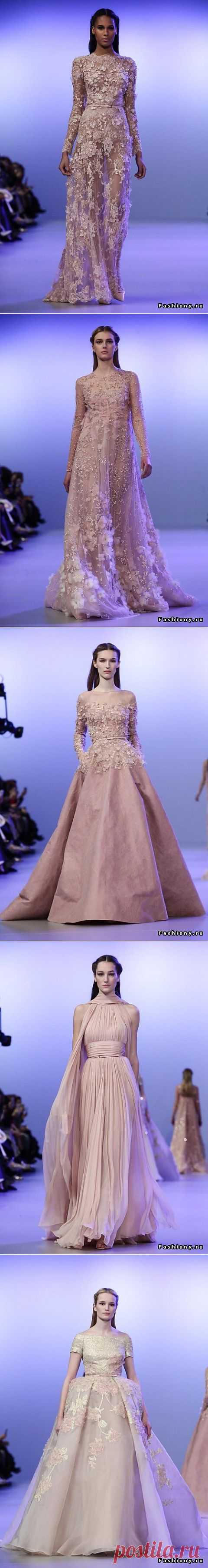 (+1) тема - Потрясающие платья Elie Saab Haute Couture Весна-Лето 2014 | Мода