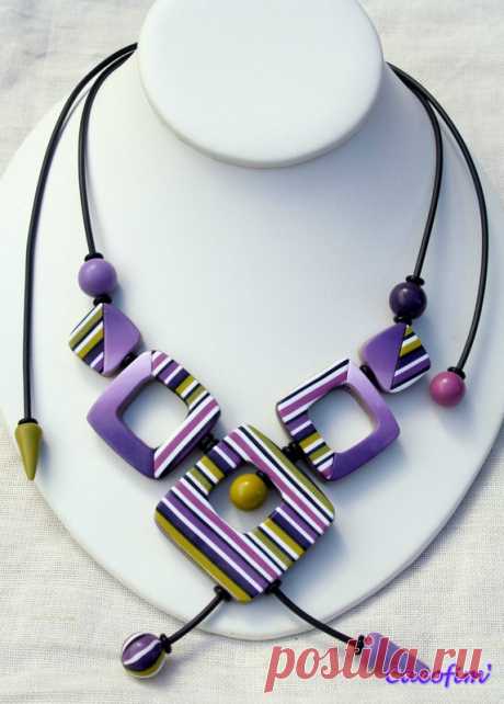 Une palette déjà automnale ... - Cacofim'  ...pour une série de bijoux que j'adoooooooooooooore !!! Que des couleurs créées et du violet pour le moral ! Ben, voui,...