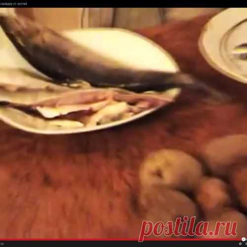 Как разделать селёдку одним движением
