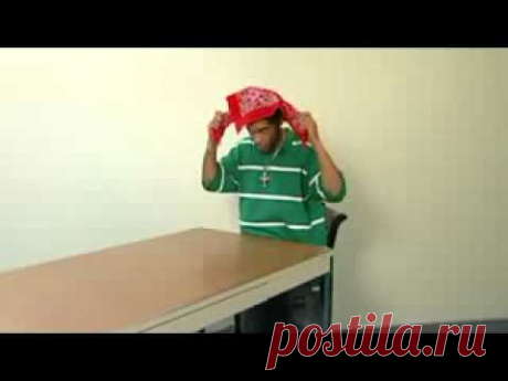 Как завязывать бандану - YouTube