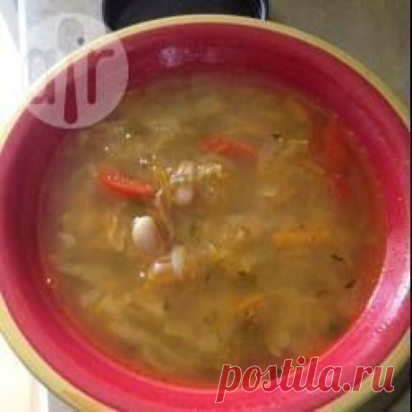 Рецепт: Овощной суп с фасолью - все рецепты России