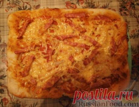 Рецепт: Пицца домашняя (очень простая) на RussianFood.com