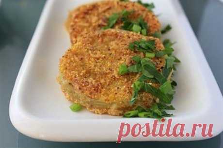 Жареные зеленые помидоры в молочном соусе / Простые рецепты