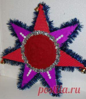 Рождественская звезда своими руками из пенопласта. Мастер-класс с пошаговыми фото - Новогодние поделки