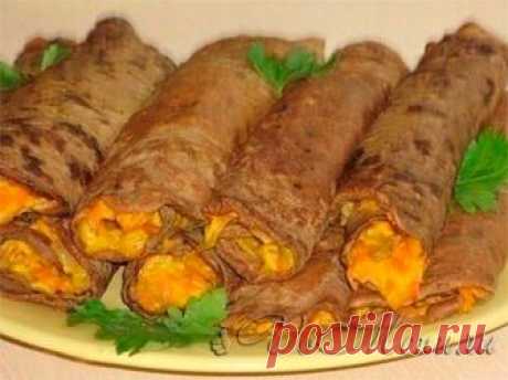 Печеночные блины с вкусной начинкой