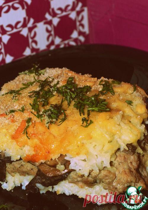 Рисовый гратен - кулинарный рецепт