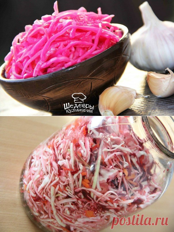 МАРИНОВАННАЯ КАПУСТА СО СВЕКЛОЙ