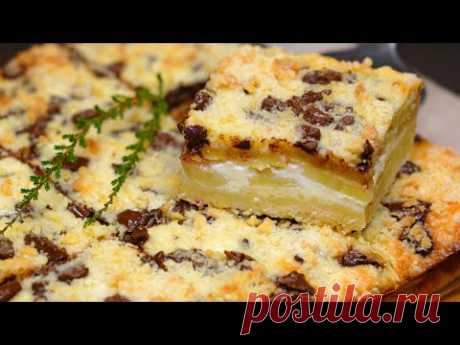 НЕВЕРОЯТНО ВКУСНЫЙ КРЕМОВЫЙ ДЕСЕРТ! Пирог или Пирожное Рецепт  очень прост и не требует много времени, а в итоге
Рецепт: Пирог к чаю На 2 пирога: -мука- 1 ст. -сахар 1 ст -сода - уксус - яйца-5шт -масло слив.
