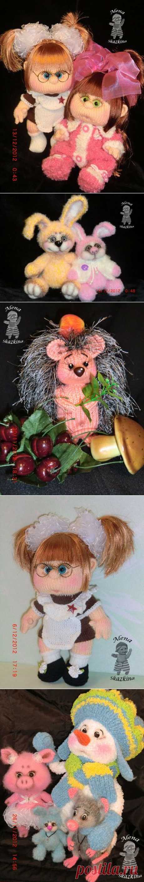 Вязаные игрушки Алены Сказкиной