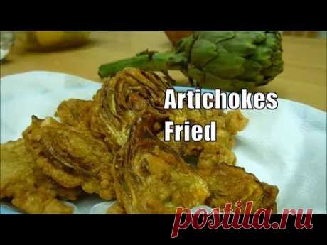 Artichokes Fried Italian Food Сrispy Fried Artichoke Delicious - YouTube