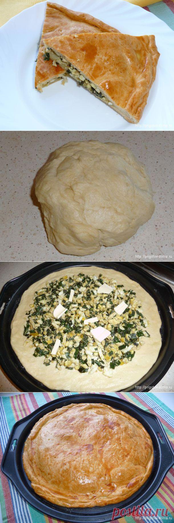 Пирог с зеленым луком и яйцом - тает во рту!.