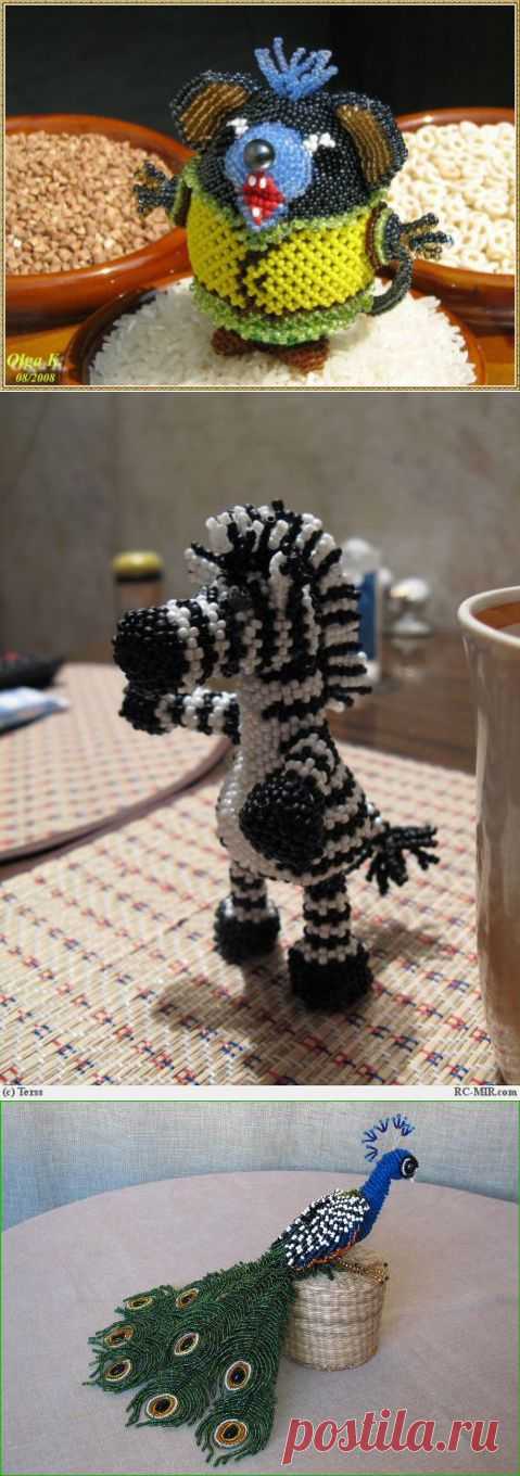 Галерея игрушек из бисера.