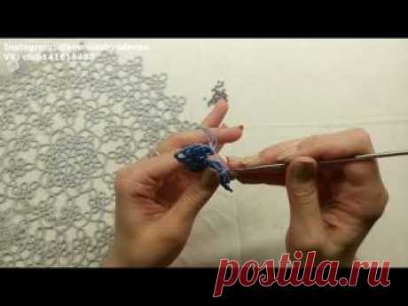 Смотреть онлайн бесплатно МК Фриволите/Анкарс/Tatting Брошь видео (видеоролик, видеоклип) без регистрации и без смс на сайте Видашки.Ру / Vidashki.Ru