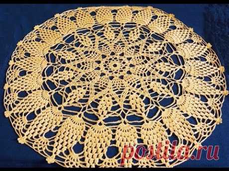 Читаем схему салфетки крючком ч 1 (Read scheme napkins crochet part 1) - YouTube