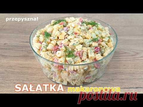 Najlepsza sałatka makaronowa 👌 przepyszna, łatwa i szybka w przygotowaniu 👍 goście ją uwielbiają