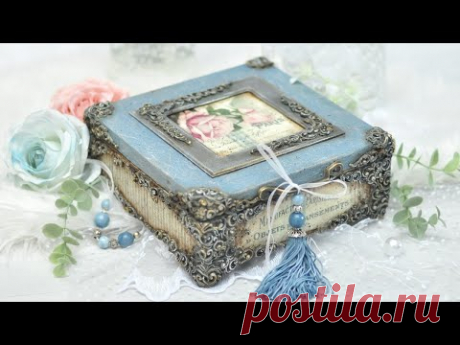 Szkatułka decoupage w stylu rokoko - DIY tutorial