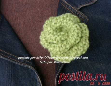 роза спицами