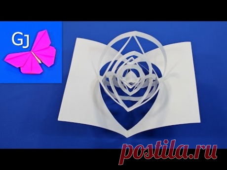 DIY Открытки | 3D Открытка трансформер из бумаги