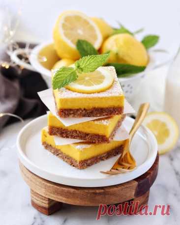 ​Веганское лимонное пирожное ⠀