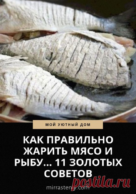 КАК ПРАВИЛЬНО ЖАРИТЬ МЯСО И РЫБУ… 11 ЗОЛОТЫХ СОВЕТОВ | delay-rukami