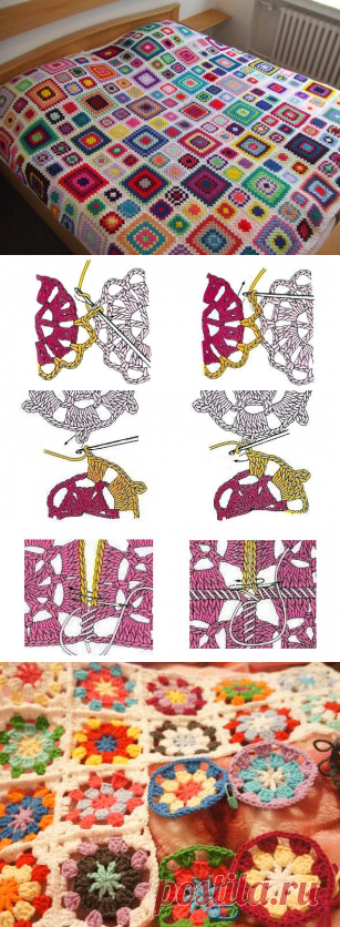 Соединение мотивов крючком