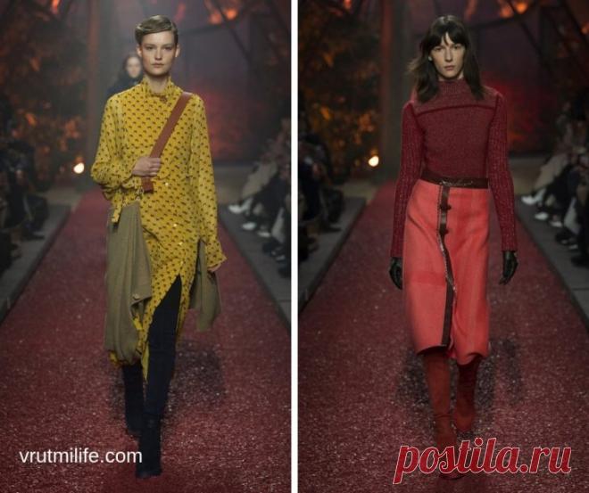 Как модно носить платья и юбки зимой 2019 – лучшие примеры от Hermès – В РИТМІ ЖИТТЯ