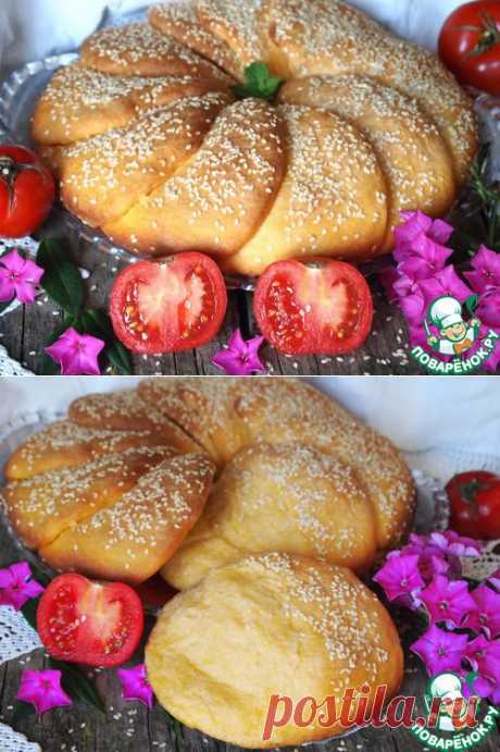 Томатный хлебушек с кунжутом.