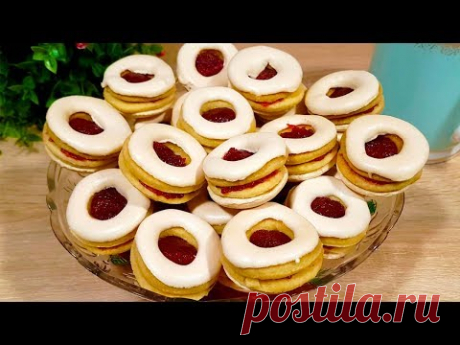 Теперь это мое любимое печенье к чаю! Быстрое и вкусное | Простой Рецепт Кулинарная Минутка ТВ