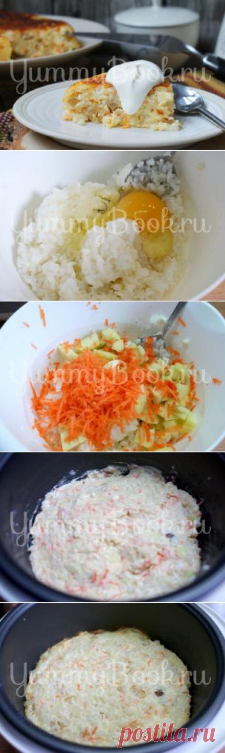 Рисовая запеканка с творогом и яблоками в мультиварке - пошаговый рецепт с фото