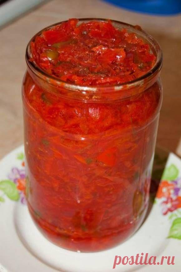 Заготовка на зиму для борща с зелеными помидорами