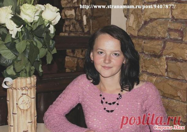 . Кофточка "Нежно Розовое наваждение"... - Все в ажуре... (вязание крючком) - Страна Мам