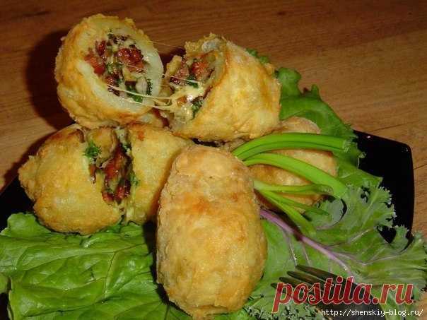 Картофель с необыкновенной начинкой внутри | Четыре вкуса