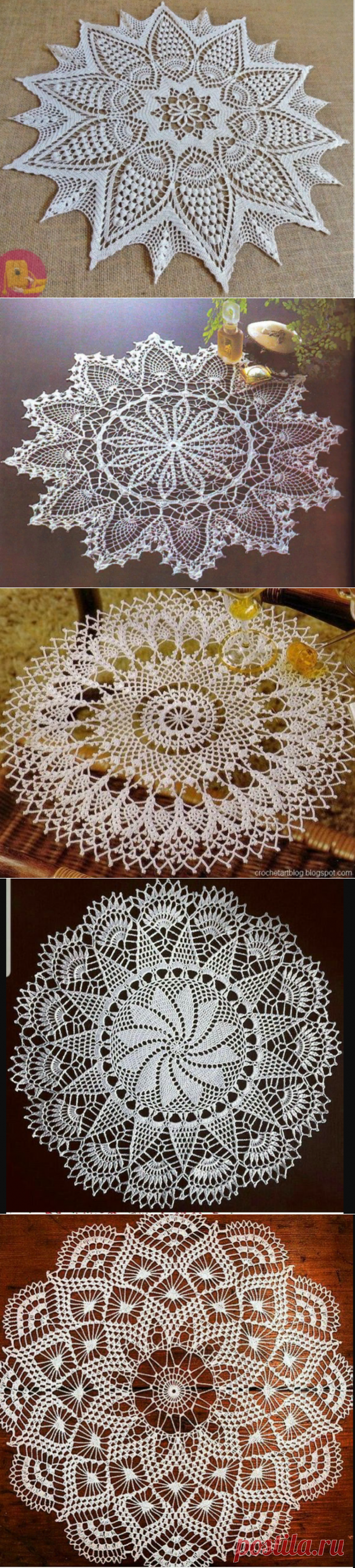 ТОП-20 красивых салфеточек со схемами. Делюсь своей коллекцией. | DIY Hand-Made | Яндекс Дзен