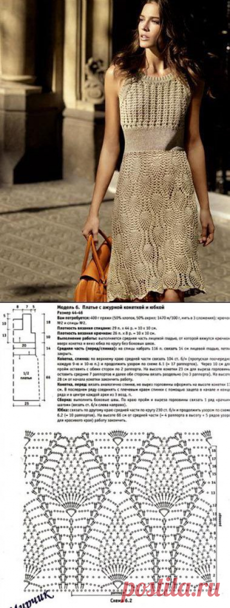 Стильное платье крючком. Вязание крючком с подиума | Все о рукоделии: схемы, мастер классы, идеи на сайте labhousehold.com