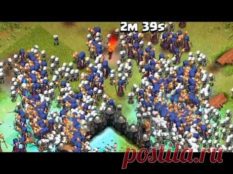 Clash of clans - 300 witches and 300 dragons raid (Mass gameplay) - YouTube