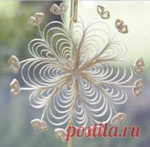 Quilling snowflakes, Christmas snowflakes with their hands | Все о рукоделии: схемы, мастер классы, идеи на сайте labhousehold.com