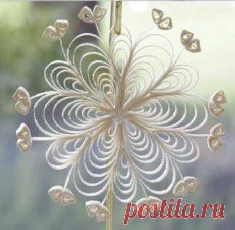 Quilling snowflakes, Christmas snowflakes with their hands | Все о рукоделии: схемы, мастер классы, идеи на сайте labhousehold.com