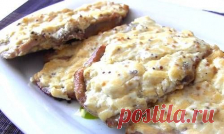 Свиные отбивные в духовке с горчицей и сыром / Простые рецепты