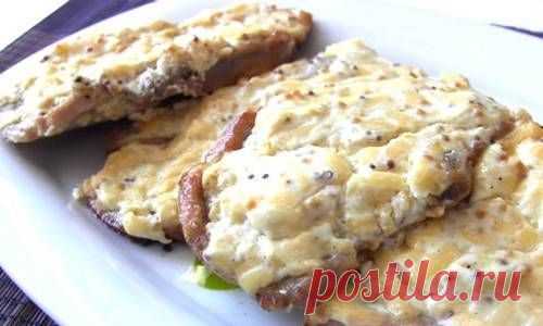 Свиные отбивные в духовке с горчицей и сыром / Простые рецепты
