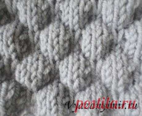 Узор &quot;Буфы&quot; спицами. | Вязаный Мир. Knit World.