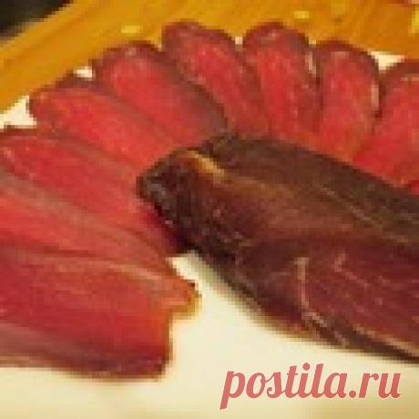 Сыровяленая свинина в условиях квартиры Кулинарный рецепт