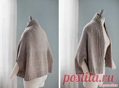 . Интересная модель от  Brooklyn Tweed Inversion cardigan назван так, потому что его можно носить с двух сторон. То есть крутить «вверх ногами».