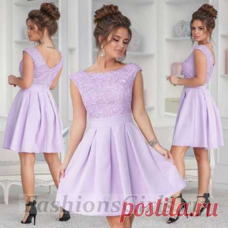 Вечернее платье с вышивкой по верху