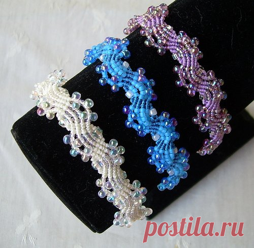 Браслет в технике макраме