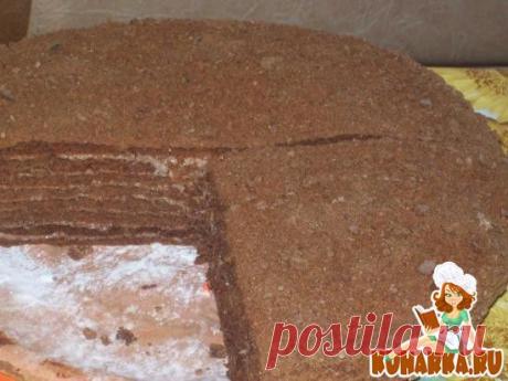 Рецепт: Шоколадно - медовый торт