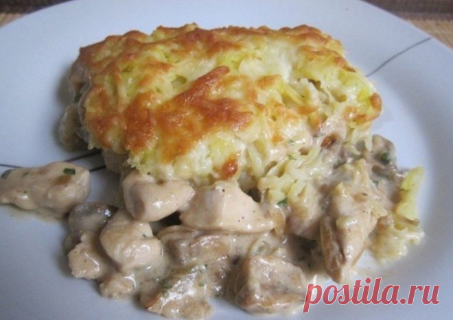 Курица с грибами запечённые под картофельной шубой — нереально вкусно 


Даже не сомневайтесь — готовьте побольше!









Ингредиенты:
куриная грудка — 2 штукикартофель — 3-4 среднихгрибы — 250 грлук — 1 головкасливки — 150 гр (у меня 15%)молоко — 250 млмука — 1 ст.л.…