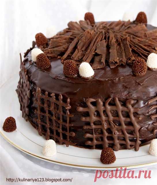 Кулинарная книга Алии: 431. Шоколадный торт с трюфельным кремом